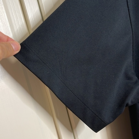 Nike Men's Dri-FIT Sz XL Micro Pique Polo Black Short Sleeve Collared Golf - Picture 4 of 9